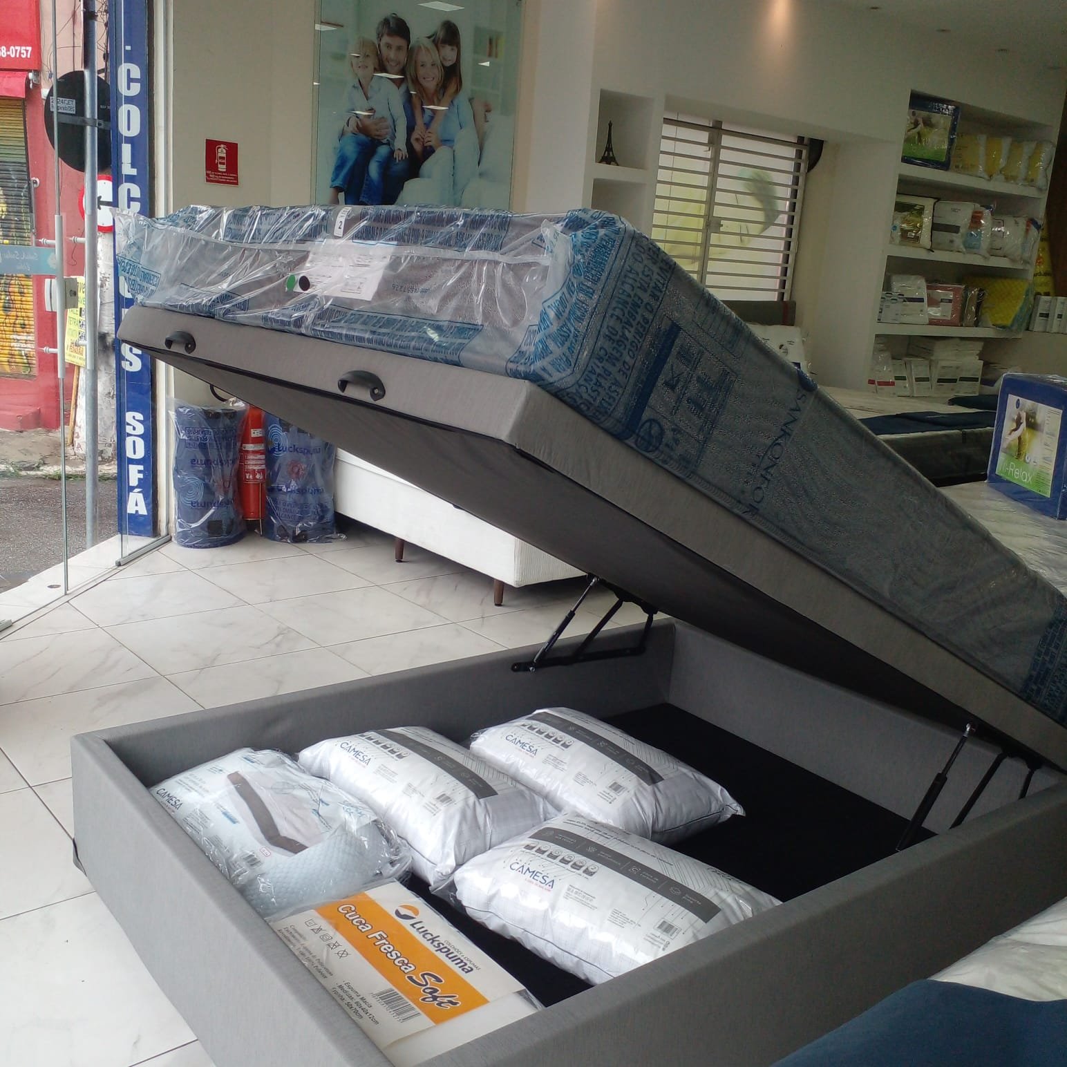 Colchão + Báu Casal